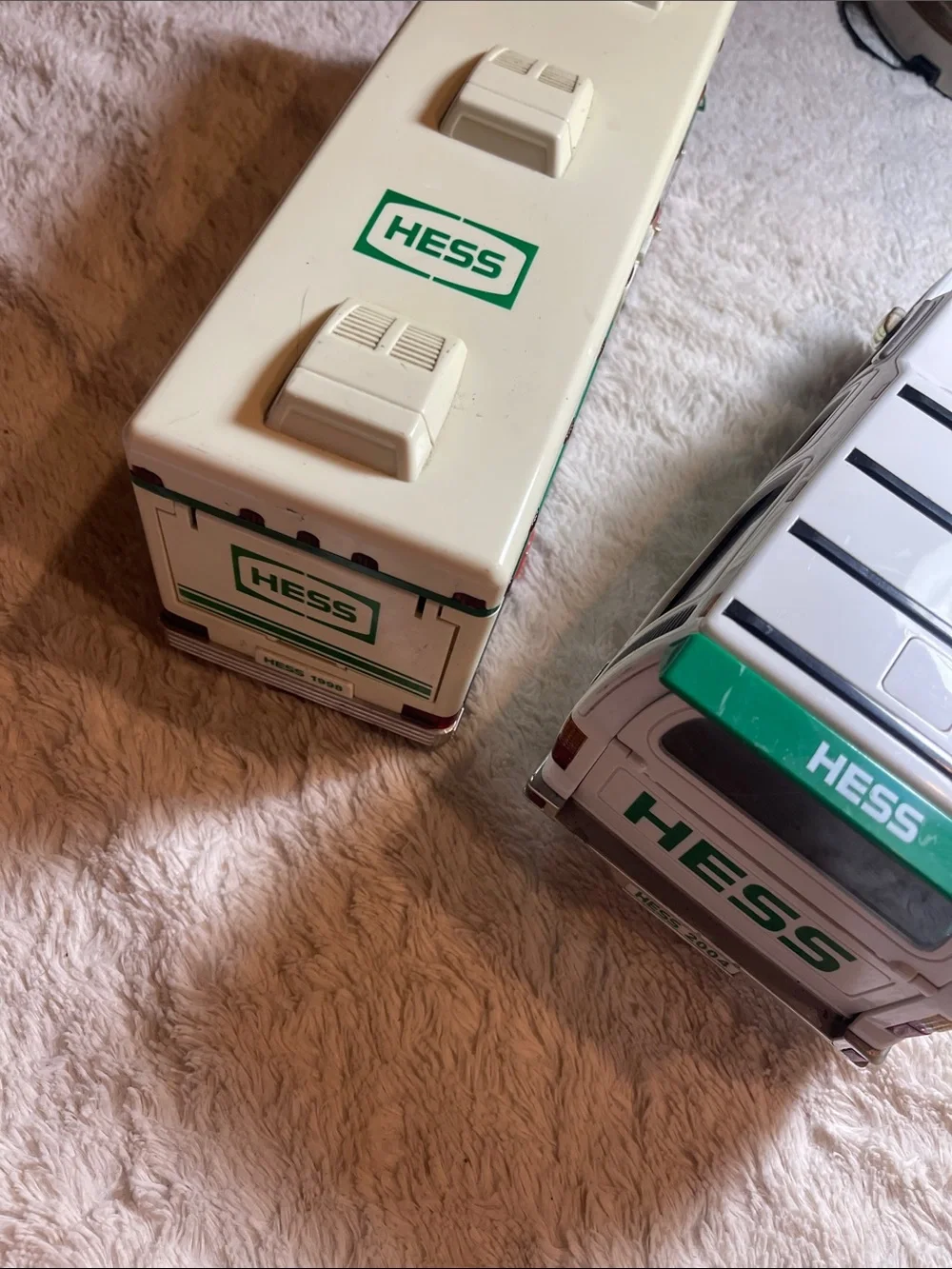 Vintage hess trucks